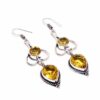 Silver Citrine Earrings