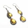 Silver Citrine Earrings
