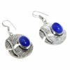 Silver Blue Aventurian Earrings