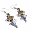 Silver Citrine Earrings