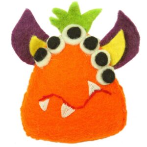 Felt Tooth Fairy Pillow – Orange Monster