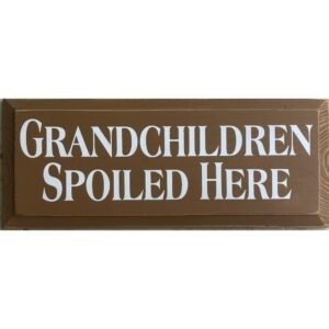 Wood Rustic Tile – Grandchildren Spoiled Here