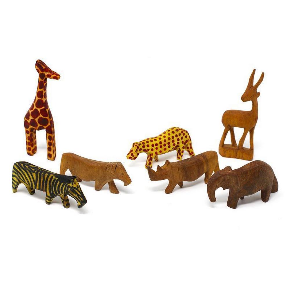 Wooden Animal Figurines - Unique Art and Craft Gallery