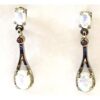 Silver Plated Moonstone Earrings