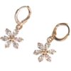 Gold Plated Earrings - Clear Cubic Zirconia