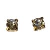Small Rhinestone Gold Plated Stud Earrings
