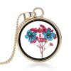 Pendant - Glass with Real Flowers